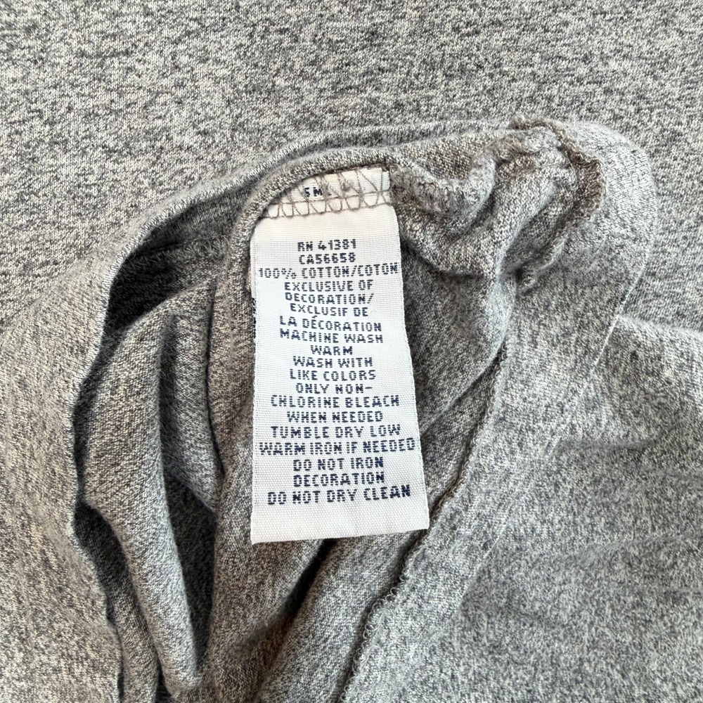 Polo Ralph Lauren T-Shirt Mens L Gray Long Sleeve Cotton Pony Everyday Basics - Picture 7 of 9